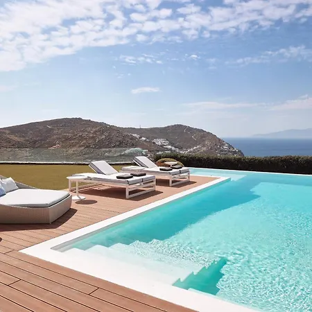 Вилла Daedalus - Luxe Hilltop Escape With Infinity Pool, Jacuzzi & Panoramic Sea Views Elia (Mykonos)