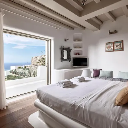 Вилла Daedalus - Luxe Hilltop Escape With Infinity Pool, Jacuzzi & Panoramic Sea Views Elia (Mykonos)