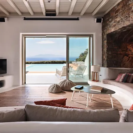 Daedalus - Luxe Hilltop Escape With Infinity Pool, Jacuzzi & Panoramic Sea Views Вилла Elia (Mykonos)