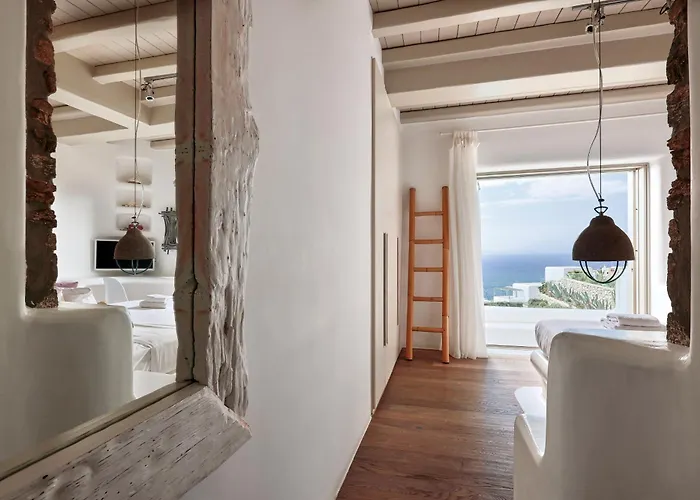 Daedalus - Luxe Hilltop Escape With Infinity Pool, Jacuzzi & Panoramic Sea Views * Elia (Mykonos)