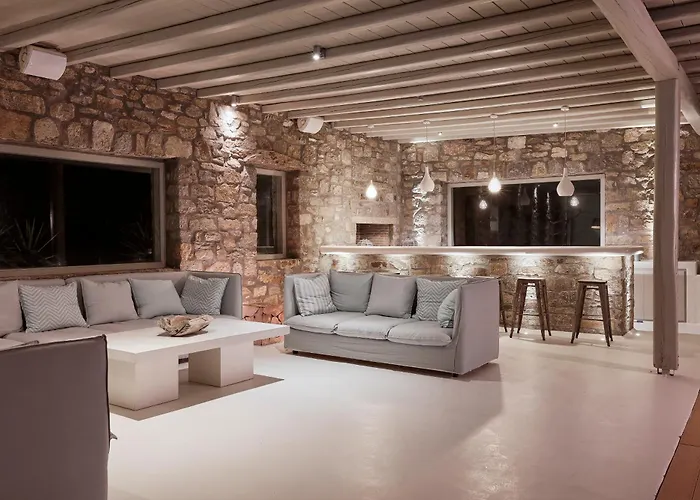 Daedalus - Luxe Hilltop Escape With Infinity Pool, Jacuzzi & Panoramic Sea Views * Elia (Mykonos)