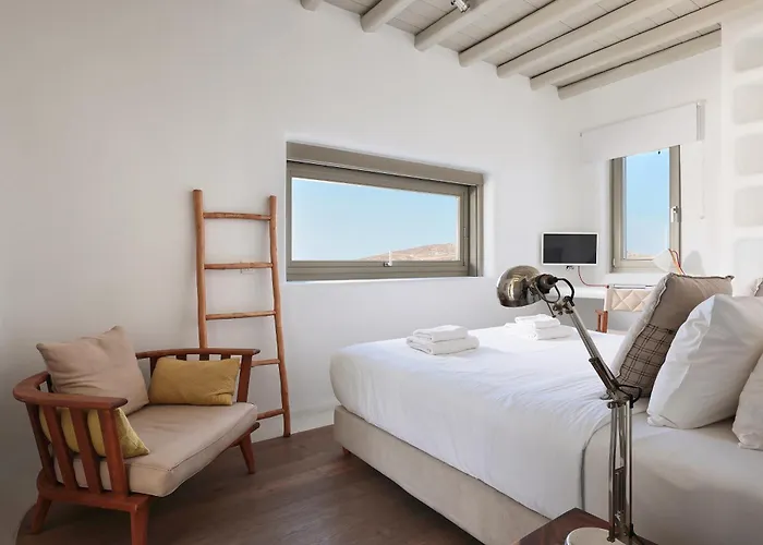 Daedalus - Luxe Hilltop Escape With Infinity Pool, Jacuzzi & Panoramic Sea Views Вилла Elia (Mykonos)