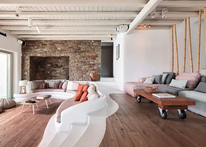 Daedalus - Luxe Hilltop Escape With Infinity Pool, Jacuzzi & Panoramic Sea Views Вилла Elia (Mykonos)