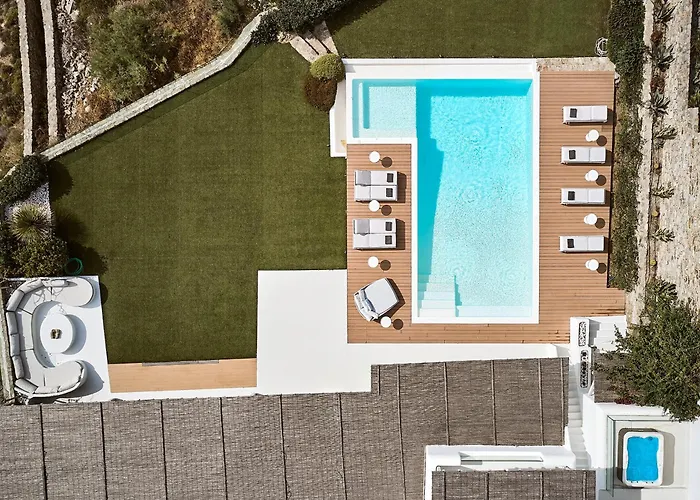 Daedalus - Luxe Hilltop Escape With Infinity Pool, Jacuzzi & Panoramic Sea Views Вилла Elia (Mykonos)