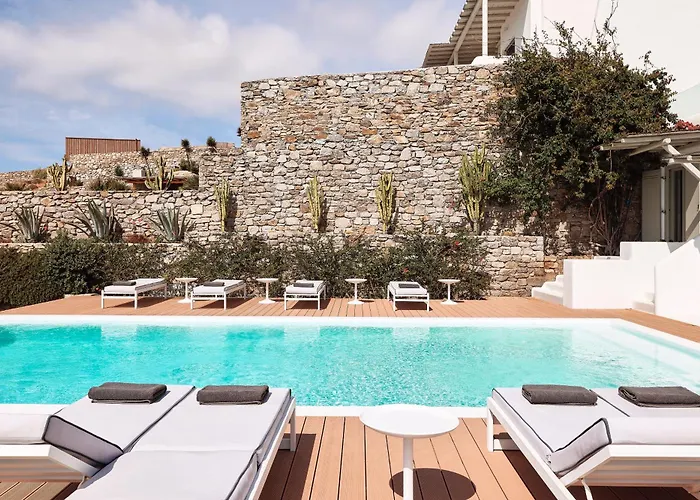 Daedalus - Luxe Hilltop Escape With Infinity Pool, Jacuzzi & Panoramic Sea Views * Elia (Mykonos)